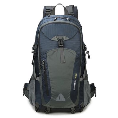 ILOOXI Internal Frame Hiking Backpack 40L/50L/60L Waterproof Outdoor Day Pack, Lightweight Sport Travel Daypack Camping Travel Backpack (Color : Blue, Size : 60L)