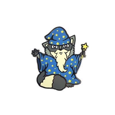 Kolorspun Golf Ball Marker with Magnetic Hat Clip (Raccoon Wizard)