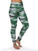 Zubaz NFL New York Jets Team Color Brushed Paint Leggings, X-Large view 1