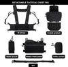 BOMTURN Tactical Chest Rig Waterproof Micro Chest Rigs 1000D Adjustable Detachable Modular Molle Chest Rig Mag Carrier view 2