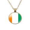 EnigmaGlow Cote D'Ivoire Flag Zinc Alloy Necklace Pendant Ivory Coast Necklace for Men Women (Cote D'Ivoire) view 1