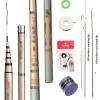 Fishing Gear Set Quality Super Light Hard Carbon Fiber Telescopic Fishing Rod Freshwater Hand Pole Stream Pole Fishing Pole (Color : C, Size : 8m) view 4