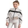 Aislor Kids Girls Shiny Baseball Jacket Long Sleeve Sparkle Metallic Zipper Bomber Jacket Coat Outerwear Clubwear Type B Silver 12 Years view 1