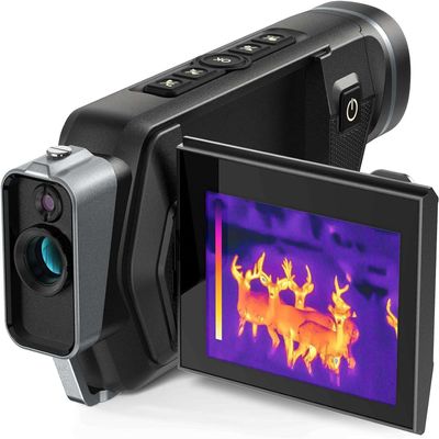 Teslong 2 in 1 Thermal Monocular 256x192, 11mm Focal Lens Thermal Imaging Camera with 3.5 Inch Screen for Hunting, Outdoor Camping, Travel, Inspection for Circuit Break, Leak