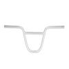 AkiiGer BMX Handlebar 22.2mm Bike Riser Handlebar, Length 680mm, Bicycle Handle Bars Aluminium Alloy Silver view 2