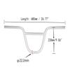 AkiiGer BMX Handlebar 22.2mm Bike Riser Handlebar, Length 680mm, Bicycle Handle Bars Aluminium Alloy Silver view 3