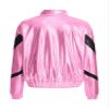 Aislor Kids Girls Shiny Baseball Jacket Long Sleeve Sparkle Metallic Zipper Bomber Jacket Coat Outerwear Clubwear Type B Pink 14 Years view 4