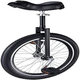 MDybf Bicycle Unicycle with 16/18/20 Inch Wheels, Adjustable Unicycle Seats, Mountain Tire Balance, Bicycle (Color : Black, Size : 18 inch)