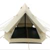 DANCHEL OUTDOOR B2 Portable Yurt with Stove Jack for Winter Camping, 4 Season Bell Tent Large Hot Tent 4 Person Family Camping Glamping Party 300D Oxford Khaki, 13ft/4m view 1