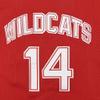 CAIYOO Mens Wildcats High School Jersey 14 Troy Bolton 8 Chad Danforth Basketball Jersey (14 Red, Large) view 4