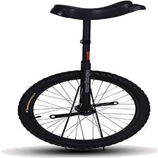 MDybf Unicycle, Suitable for Beginners to Intermediate Riders, 24 Inch 20 Inch 18 Inch 16 Inch Adult Unicycle (Color : Black, Size : 20 Inch)