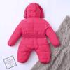 Neutral Baby Snowsuits Hoodie Jumpsuit Bodysuits Infant Winter Padded Thick Coat Outfit Newborn Bunting (Red, 9 Months) view 3