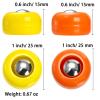 TOPZEA 32 Pieces Mini Shuffleboard Replacement Pucks, Shuffleboard Rollers Set Mini Tabletop Curling Sliders Beads Board Game Equipment for Indoor Game, Home Leisure Sport Accessories view 2