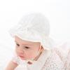 pureborn Baby Bucket Hat for Infant Boys Girls Hat White Evelet 6-12M view 3