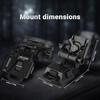 MIRAGETARGET L4 G24 Rhino Mount PVS 14 NVG Mount Night Vision Goggles Helmet Mount Compatible with All Models of PVS 15/PVS 18 (Black) view 2