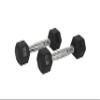 FixtureDisplays Rubber Dumbbell in Pair - with Metal Handles Pair of Two 5 lbs Dumbbells 15187NEW-FBA view 1