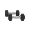 FixtureDisplays Rubber Dumbbell in Pair - with Metal Handles Pair of Two 5 lbs Dumbbells 15187NEW-FBA view 2