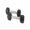 FixtureDisplays Rubber Dumbbell in Pair - with Metal Handles Pair of Two 5 lbs Dumbbells 15187NEW-FBA view 3