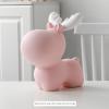 Deer Piggy Bank, Resin Ornaments Birthday Gifts, Housewarming, handicrafts, Decorative Gifts Mediumpink-3(referencesize) view 4