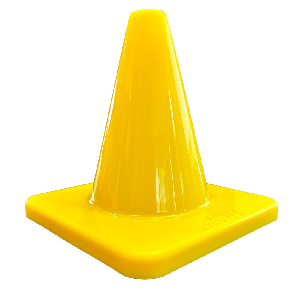 LVL10 Pro Training Cones - 6" Soccer Training Cones for Sports - for Basketball, Football, Basketball and Agility Drills - Soccer Field Markers That Won't Crack, Slide or Fly