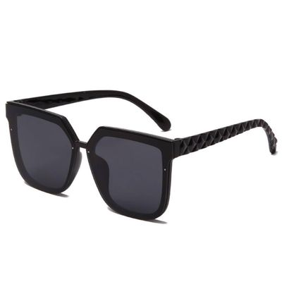 MUTYNE Classic Square Sunglasses Men Women Glasses Leg Design Sun Glasses Retro Driving Outdoor Travel,black gray,One size