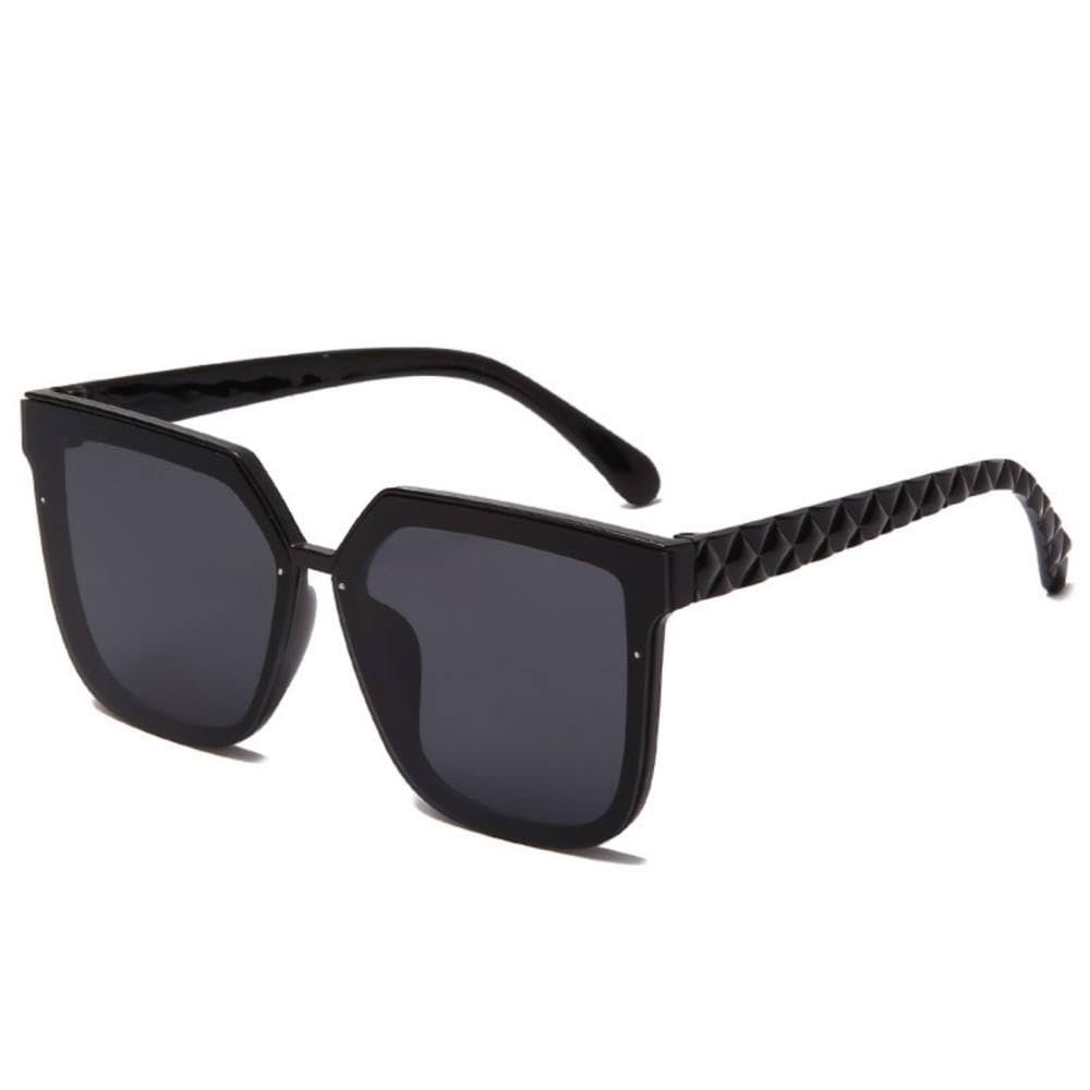 MUTYNE Classic Square Sunglasses Men Women Glasses Leg Design Sun Glasses Retro Driving Outdoor Travel,black gray,One size