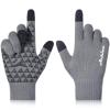 Achiou Winter Gloves, Glove for Men Women, Upgraded Touch Screen Texting Warm Running with Thermal Soft Knit Lining view 1