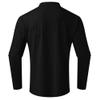 ACE4U Mens High Neck Slim Fit Long Sleeve T-Shirt, Turtleneck T-Shirts Long Sleeve Pullover, Thermal Underwear Top (Color : Dark Blue, Size : Medium) view 3