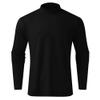 ACE4U Mens High Neck Slim Fit Long Sleeve T-Shirt, Turtleneck T-Shirts Long Sleeve Pullover, Thermal Underwear Top (Color : Dark Blue, Size : Medium) view 4