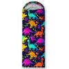 Sleeping Bags for Adults and Kids Camping Sleeping Bags for Girls and Boys Lightweight Waterproof Cold/Warm 3-Season Outdoor Travel with Compression Bags (Colorful Dinosaur, Single -31.5x90.5) view 2