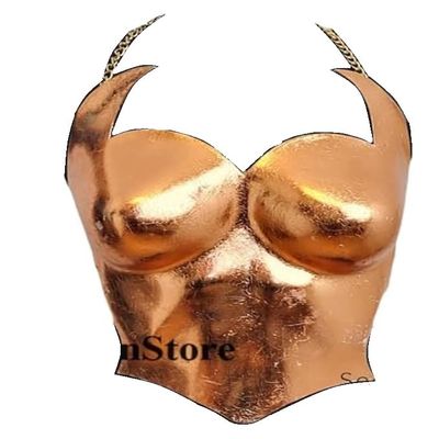 ARTIZANSTORE Naughty Bustier Top Lady Steel chest Breastplate Armor Party Wear Costume