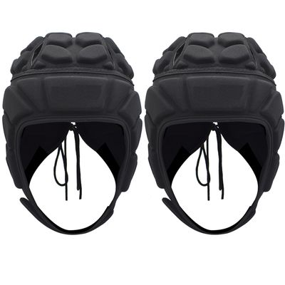 2 Pack Rugby Headguards for Youth Adults, Adjustable Soft Helmet, Breathable and Comfortable Head Protector, Protective Special Needs Helmet for 7v7,Flag Football,Soccer,Hockey,Skateboard