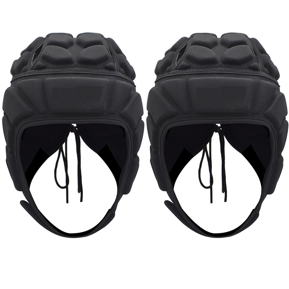 2 Pack Rugby Headguards for Youth Adults, Adjustable Soft Helmet, Breathable and Comfortable Head Protector, Protective Special Needs Helmet for 7v7,Flag Football,Soccer,Hockey,Skateboard
