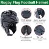 2 Pack Rugby Headguards for Youth Adults, Adjustable Soft Helmet, Breathable and Comfortable Head Protector, Protective Special Needs Helmet for 7v7,Flag Football,Soccer,Hockey,Skateboard view 2