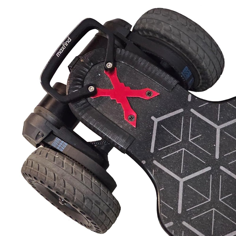 Maxfind Skateboard Handle,Ergonomic & Comfortable Grip for Electric Longboards, Easy to Install,Waterproof Aluminum Design(Black)