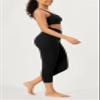 ODODOS Buttery Soft Lounge Yoga Leggings for Women Cropped Length 23" High Waist Yoga Pants, Black, Large view 3