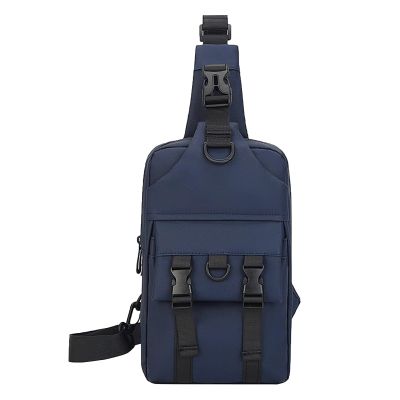 Aliuciku Shoulder Bag Messenger Bag Waterproof Commuter Chest Bag Multifunctional Chest Bag (Color : Blue)
