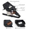 Aliuciku Shoulder Bag Messenger Bag Waterproof Commuter Chest Bag Multifunctional Chest Bag (Color : Blue) view 4