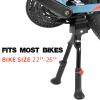 SPICIMOMO Adjustable Bike Kickstand with Double Legs - Aluminum Alloy Bicycle Kick Stands for 22-26 Inch Adult Bike, Road Bikes and Electric Bike view 2