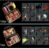 KTGCOZS Pack of 40/72/100/120 Insect Flies Fly Fishing Lure Bait Dry Wet Nymph Feather Hook Set (72PCS) view 2