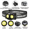 Lsnisni Headlamp Rechargeable,Ultra-Light Bright LED Kids Headlamp with Red Light, Head lamp for Adults and Kids with 5 Modes, Waterproof Forehead Flashlight for Camping Outdoor Hiking Running view 2