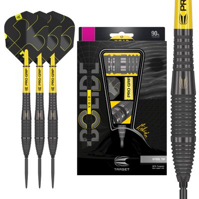 Target Darts Bolide Void 05 26G 90% Tungsten Swiss Point Steel Tip Darts Set