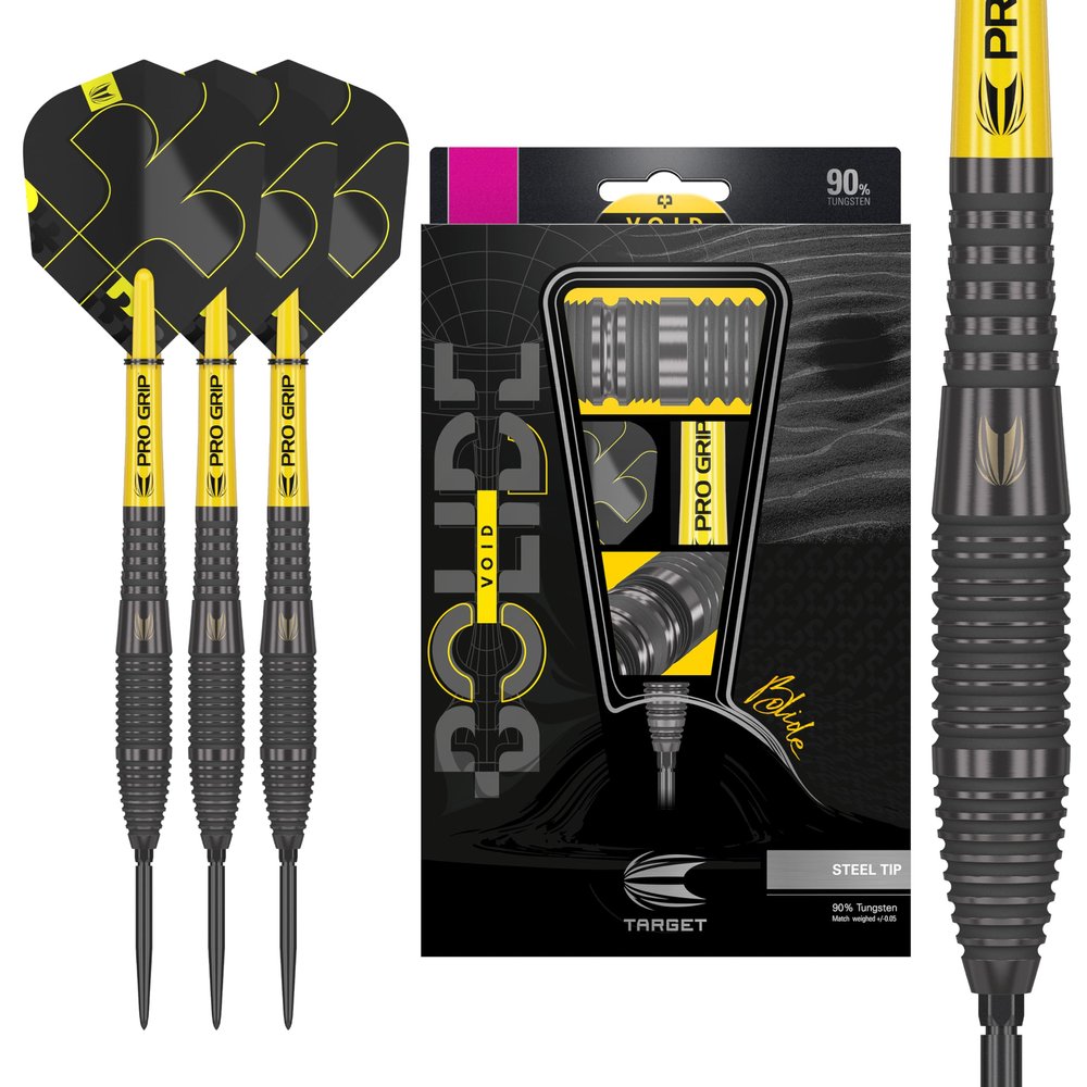 Target Darts Bolide Void 05 26G 90% Tungsten Swiss Point Steel Tip Darts Set