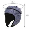 Rugby Football Headgear Adult Child Shockproof Hockey Head Sports White Blue view 4