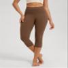 ODODOS 2-Pack Buttery Soft Lounge Yoga Capris for Women 19" High Waist Capri Leggings, Black+Brunette, Small view 2