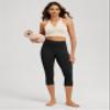 ODODOS 2-Pack Buttery Soft Lounge Yoga Capris for Women 19" High Waist Capri Leggings, Black+Brunette, Small view 3