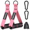RENRANRING Gym Exercise Handles, Replacement Handle Attachments for Cable Machine Pulleys, Resistance Band and Strength Trainer, Pull Down Workout Accessories, Home Gym Add On Equipment view 1