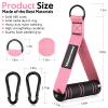 RENRANRING Gym Exercise Handles, Replacement Handle Attachments for Cable Machine Pulleys, Resistance Band and Strength Trainer, Pull Down Workout Accessories, Home Gym Add On Equipment view 2