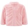 Xnihocha Kids Girls Fleece Jacket Coat Full-Zip Turtleneck Tops with Pocket Fall Winter Outerwear Pink 2-3 Years view 3