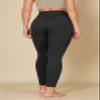 ODODOS Buttery Soft Lounge Yoga Leggings with Pockets for Women Full Length 28" High Waist Yoga Pants, Onyx Black Grey, X-Large view 2